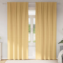 vidaXL Fekete Függöny Gyűrűkkel 2 pcs Bézs 225 x 140 cm Poliészter