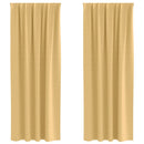 vidaXL Fekete Függöny Gyűrűkkel 2 pcs Bézs 225 x 140 cm Poliészter