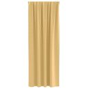 vidaXL Fekete Függöny Gyűrűkkel 2 pcs Bézs 225 x 140 cm Poliészter