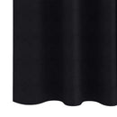 vidaXL Fekete Függöny Gyűrűkkel 2 pcs Fekete 140 x 140 cm Poliészter