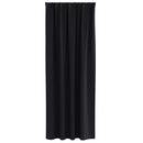 vidaXL Fekete Függöny Gyűrűkkel 2 pcs Fekete 225 x 140 cm Poliészter