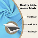 vidaXL Fekete Függöny Gyűrűkkel 2 pcs Világoskék 260 x 140 cm