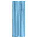 vidaXL Fekete Függöny Gyűrűkkel 2 pcs Világoskék 260 x 140 cm