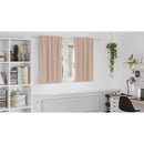 vidaXL Fekete Függöny Gyűrűkkel 2 db Tópszínű 140 x 140 cm Poliészter