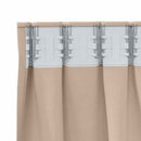 vidaXL Fekete Függöny Gyűrűkkel 2 pcs Tópszínű 225 x 140 cm Poliészter