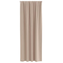 vidaXL Fekete Függöny Gyűrűkkel 2 pcs Tópszínű 225 x 140 cm Poliészter