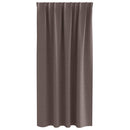vidaXL Fekete Függöny Gyűrűkkel 2 pcs Sötét Barna 175 x 140 cm