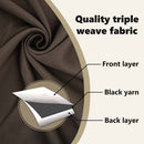 vidaXL Fekete Függöny Gyűrűkkel 2 pcs Sötét Barna 245 x 140 cm