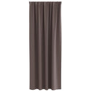 vidaXL Fekete Függöny Gyűrűkkel 2 pcs Sötét Barna 245 x 140 cm