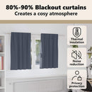 vidaXL Fekete Függöny Gyűrűkkel 2 pcs Antracit 140 x 140 cm Poliészter