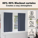 vidaXL Fekete Függöny Gyűrűkkel 2 pcs Antracit 175 x 140 cm Poliészter