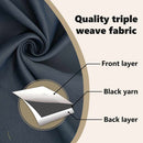 vidaXL Fekete Függöny Gyűrűkkel 2 pcs Antracit 260 x 140 cm Poliészter