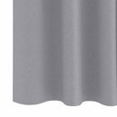 vidaXL Fekete Függöny Gyűrűkkel 2 pcs Világosszürke 245 x 140 cm