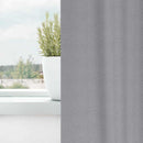 vidaXL Fekete Függöny Gyűrűkkel 2 pcs Világosszürke 245 x 140 cm