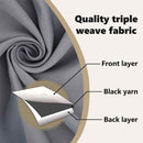vidaXL Fekete Függöny Gyűrűkkel 2 pcs Világosszürke 245 x 140 cm