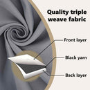 vidaXL Fekete Függöny Gyűrűkkel 2 pcs Világosszürke 260 x 140 cm