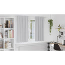vidaXL Fekete Függöny Gyűrűkkel 2 pcs Világosszürke 175 x 140 cm