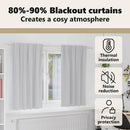 vidaXL Fekete Függöny Gyűrűkkel 2 pcs Világosszürke 175 x 140 cm