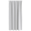 vidaXL Fekete Függöny Gyűrűkkel 2 pcs Világosszürke 175 x 140 cm
