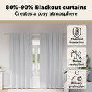vidaXL Fekete Függöny Gyűrűkkel 2 pcs Halvány szürke 225 x 140 cm