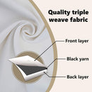 vidaXL Fekete Függöny Gyűrűkkel 2 pcs Halvány szürke 260 x 140 cm