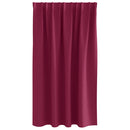 vidaXL Fekete Függöny Gyűrűkkel 2 db Bordó 140 x 140 cm Poliészter