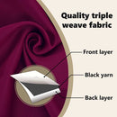 vidaXL Fekete Függöny Gyűrűkkel 2 pcs Bordó 175 x 140 cm Poliészter