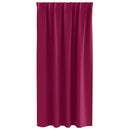 vidaXL Fekete Függöny Gyűrűkkel 2 pcs Bordó 175 x 140 cm Poliészter