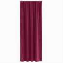 vidaXL Fekete Függöny Gyűrűkkel 2 pcs Bordó 260 x 140 cm Poliészter