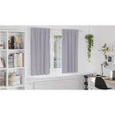 vidaXL Fekete Függöny Gyűrűkkel 2 db Fém Szürke 175 x 140 cm