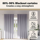 vidaXL Fekete Függöny Gyűrűkkel 2 pcs Fém Szürke 260 x 140 cm