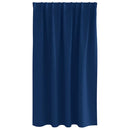 vidaXL Fekete Függöny Gyűrűkkel 2 pcs Sötét kék 140 x 140 cm