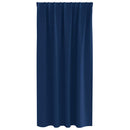vidaXL Fekete Függöny Gyűrűkkel 2 pcs Sötét kék 175 x 140 cm