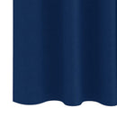 vidaXL Fekete Függöny Gyűrűkkel 2 pcs Sötét kék 245 x 140 cm