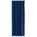 vidaXL Fekete Függöny Gyűrűkkel 2 pcs Sötét kék 245 x 140 cm