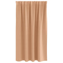 vidaXL Fekete Függöny Gyűrűkkel 2 pcs Világos Barna 140 x 140 cm