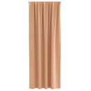 vidaXL Fekete Függöny Gyűrűkkel 2 pcs Világos Barna 260 x 140 cm