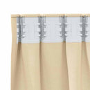 vidaXL Fekete Függöny Gyűrűkkel 2 pcs Krém 140 x 140 cm Poliészter