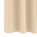 vidaXL Fekete Függöny Gyűrűkkel 2 pcs Krém 140 x 140 cm Poliészter