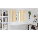 vidaXL Fekete Függöny Gyűrűkkel 2 pcs Krém 140 x 140 cm Poliészter