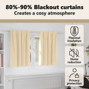 vidaXL Fekete Függöny Gyűrűkkel 2 pcs Krém 140 x 140 cm Poliészter