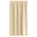 vidaXL Fekete Függöny Gyűrűkkel 2 pcs Krém 140 x 140 cm Poliészter