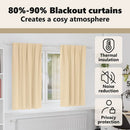 vidaXL Fekete Függöny Gyűrűkkel 2 pcs Krém 175 x 140 cm Poliészter