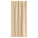 vidaXL Fekete Függöny Gyűrűkkel 2 pcs Krém 175 x 140 cm Poliészter