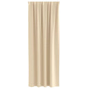 vidaXL Fekete Függöny Gyűrűkkel 2 pcs Krém 245 x 140 cm Poliészter