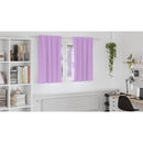 vidaXL Fekete Függöny Gyűrűkkel 2 pcs Lila 140 x 140 cm Poliészter
