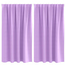 vidaXL Fekete Függöny Gyűrűkkel 2 pcs Lila 140 x 140 cm Poliészter