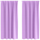 vidaXL Fekete Függöny Gyűrűkkel 2 pcs Lila 175 x 140 cm Poliészter