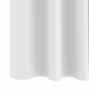 vidaXL Fekete Függöny Gyűrűkkel 2 pcs Fényes fehér 140 x 140 cm