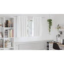 vidaXL Fekete Függöny Gyűrűkkel 2 pcs Fényes fehér 140 x 140 cm